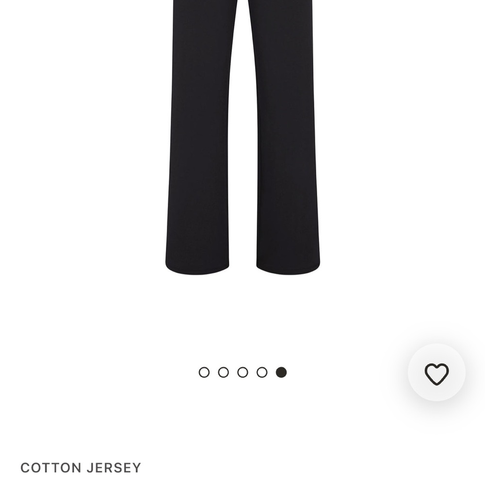SKIMS Black Straight Leg Pants